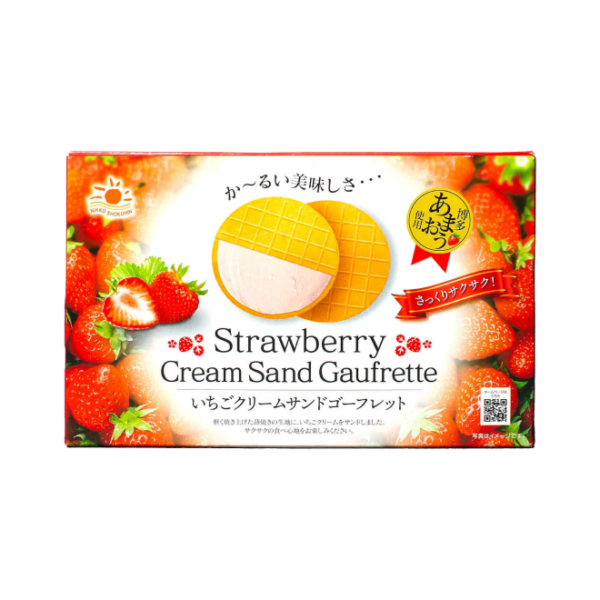 Nikko Strawberry Cream Sand Gaufrette Cookie Nikko Strawberry Cream Sand Gaufrette Cookie